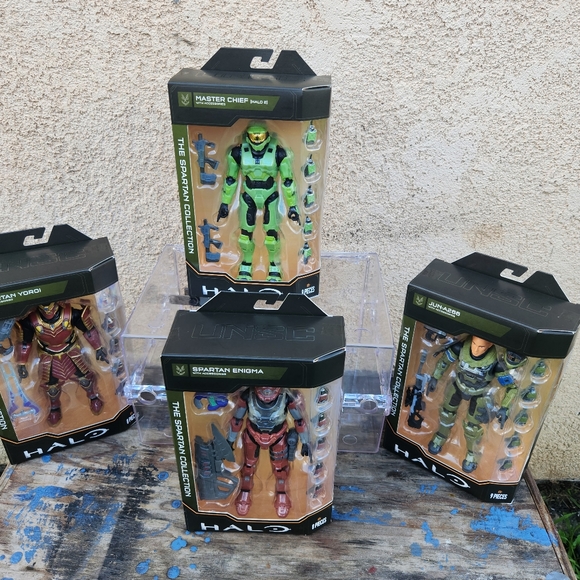 Halo The Spartan Collection Series Action Figure Complete Series 4 Set, 5 figure - Picture 6 of 8